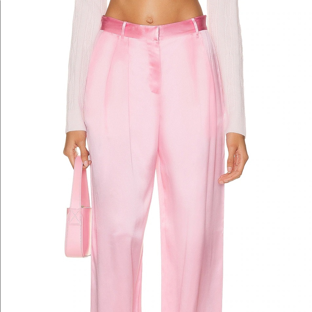 NWT LOVE SHACK FANCY EMBERLYNN PANT PINK - Picture 2 of 6